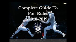 Official Rules to Foil Fencing Comprehensive Narration USA Fencing 201819 Rule Book [upl. by Otsuj959]