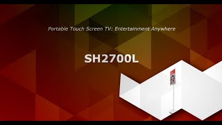 Portable Touch Screen TV Entertainment Anywhere SH2700L [upl. by Daniell477]