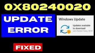 Windows update error code 0x80240020 on Windows 11  10 Fixed [upl. by Mowbray]