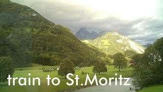 SWITZERLAND from Basel to St Moritz by train [upl. by Risay]