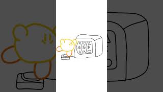 lets go gambling with keeby good ending animation funny kirby shorts cute [upl. by Poree]