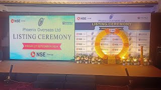 Listing ceremony of Phoenix Overseas Limited [upl. by Anelhtac]