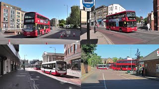 London Buses in action in Kingston upon Thames [upl. by Aiyekal]