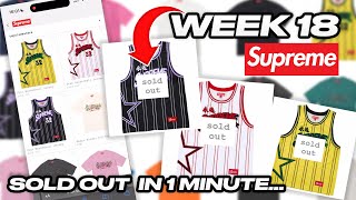 Supreme SS24 Week 18 LIVE COP THE WORST DROP IVE EXPERIENCED Star Basketball Jersey [upl. by Enylecoj500]