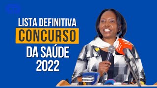 LISTA DEFINITIVA CONCURSO PÚBLICO DA SAÚDE 2022 [upl. by Newby456]