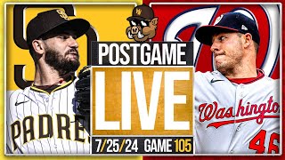 Padres vs Nationals Postgame Show 725  DYLAN CEASE THROWS A NO HITTER [upl. by Ahseneuq]