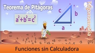 Trigonometría Parte 1 pitagoras y funciones sin calculadora [upl. by Hanikehs]