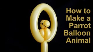 Balloons art how to make a balloon parrot [upl. by Rosalba]