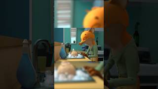 Bond of the Wild The Fox and the Chicks Unlikely Friendship shorts [upl. by Hnacogn]