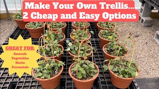 Make Your Own Container Trellis for Flowers and Plants Ridiculously Easy and Cheap [upl. by Stoddart257]