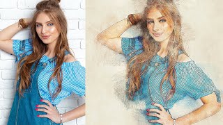 Photoshop Tutorial  Color Pencil Photoshop Action [upl. by Emmie435]