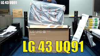 LG UQ91 43quot Unboxing Setup Test and Review with 4K HDR Demo Videos 43UQ91 [upl. by Pevzner]