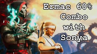 Ermac 60 Combo with Sonya  Mortal Kombat 1 [upl. by Hein772]