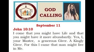 GOD CALLING SEPT 11 BIBLE EDUCATIONAL religion biblestudy signlanguage deaf community ISL [upl. by Eimoan]