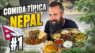 ESPAÑOL COMIENDO POR PRIMERA VEZ COMIDA NEPALÍ EN KATHMANDÚ [upl. by Ahcirt]