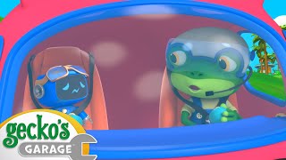 Helena Helicopter Emergency Landing  Geckos Garage  Trucks For Children  Cartoons For Kids [upl. by Ingeberg]