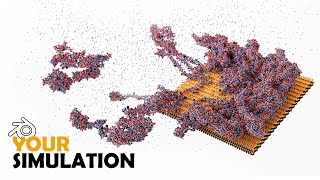 Molecular Dynamics to Blender [upl. by Karrie]