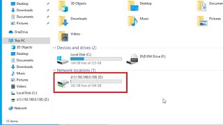 How To Map A Network Drive In Windows 10 [upl. by Croix993]