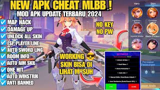 CHEAT Ml TERBARU 2024  MOD UNLOCK ALL SKIN MOBILE LEGENDS  ANTI BANNED NO PASSWORD [upl. by Bertasi]