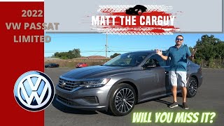 Will you miss the 2022 VW Passat Limited Full walk around review and test drive [upl. by Odrude511]