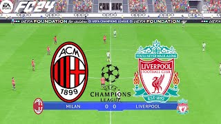 FC 24  AC Milan vs Liverpool  UCL UEFA Champions League  PS5™ Full Match amp Gameplay [upl. by Esme]