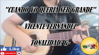 Cuando Yo Quería Ser Grande  Vicente Fernández  Cover Vihuela [upl. by Arikaahs]