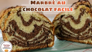 Recette de gâteau marbré au chocolat facile et rapide [upl. by Orbadiah]