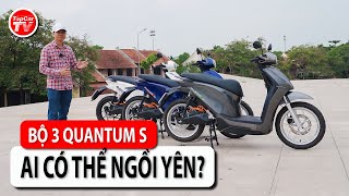 Bộ 3 Dat Bike Quantum S 2024  Giá ngang Vision Lead ai có thể ngồi yên  TIPCAR TV [upl. by Etnovahs]