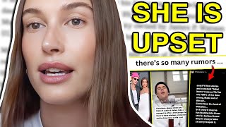 HAILEY BIEBER RESPONDS TO THE DRAMA so many rumors [upl. by Cleres798]