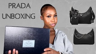 PRADA ReEdition 2005 Nylon Bag Unboxing  TryOn amp Review [upl. by Konstanze]