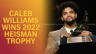 USC QB Caleb Williams wins the 2022 Heisman Trophy [upl. by Teiluj]