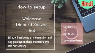 How to setup welcome bot in your Discord Server which will welcome new members in the server  AKM [upl. by Enimsaj]