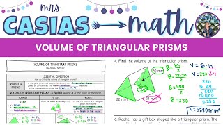 Volume of Triangular Prisms  7th Grade Math Lesson [upl. by Eivets999]