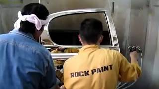 How to spray chrome new revolutionary chrome plating system rear door [upl. by Yrrot]