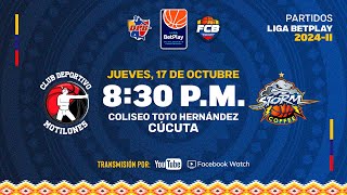 LIVE LigaBetplayDeBaloncesto  Club Deportivo Motilones VS Storm 2024  10  17 [upl. by Tihor]