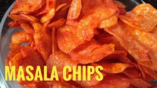 Crispy potato masala Chips recipe  Potato Fries  Home made potato chips Tamil [upl. by Jania]