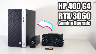 I use mining rig technique to make HP Prodesk 400 G4 MT gaming upgrade possible [upl. by Arman]