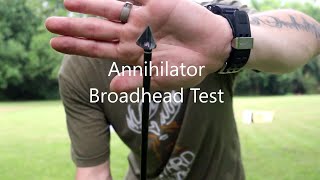 Testing Annihilator Broadheads [upl. by Aenad476]