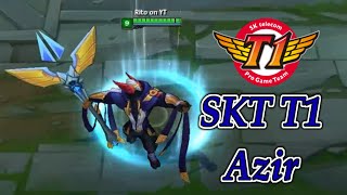 SKT T1 Azir Skin Spotlight  PreRelease  LOL [upl. by Pratte]