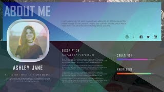 How To Design CV Curriculum Vitae Resume Portfolio Business Slide in Microsoft Office PowerPoint [upl. by Livi]