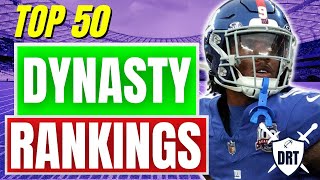 TOP 50 Dynasty Rankings 1 QB MAJOR UPDATES  Dynasty Fantasy Football [upl. by Rabbaj]