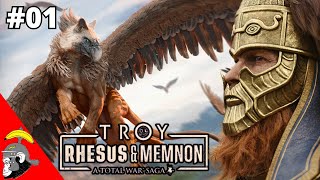 UM REI BÁRBARO  Total War Saga Troy Mythos  Rhesus  Gameplay PTBR 01 [upl. by Chaffee]