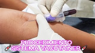 🔴DEMOSTRACIÓN 💉SISTEMA VACUTAINER 🩸Toma de Muestra Sanguínea Cofia Educativa [upl. by Ylrad167]