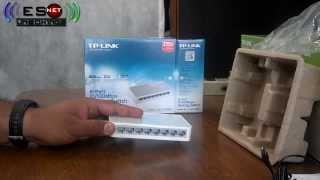 Unboxing desktop switch TLSF1008D  TPLink [upl. by Ydnis]