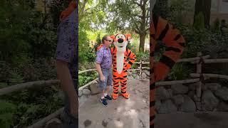 He wanted the bounce with Tigger and Tigger doesnt pass up an opportunity to bounce Disneyland [upl. by Neetsirhc]