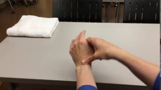 Neuromuscular re education of the midcarpal joint upon radial extension [upl. by Wellington]