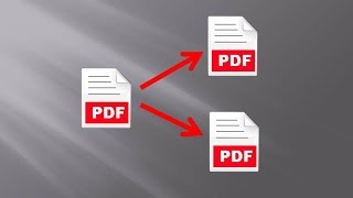 How to save each page in a PDF in a separate file [upl. by Nadeau]