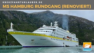 Das kleinste Kreuzfahrtschiff Deutschlands im Rundgang MS Hamburg nach der Renovierung im Jahr 2020 [upl. by Albin]