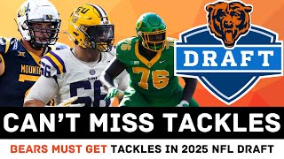 Top 3 Offensive Tackles For Bears To Boost Trenches In 2025 NFL Draft Bears News amp Updates [upl. by Eenot]