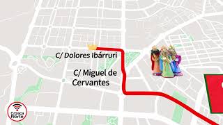 Recorrido de la Cabalgata de los Reyes Magos 2024 en Alcobendas [upl. by Cirdec]